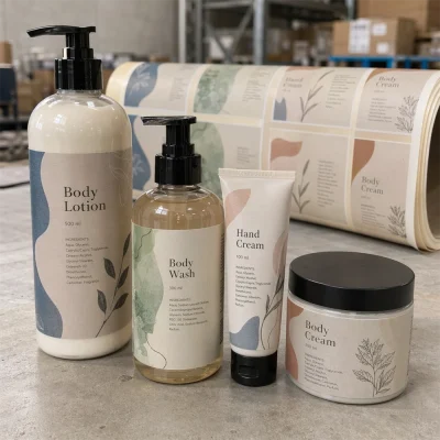 lotion face cream roll label