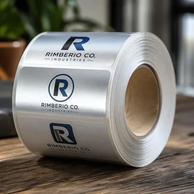 custom metalized bopp roll labels