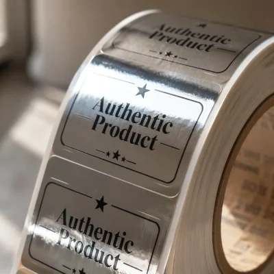 custom roll metalized bopp labels