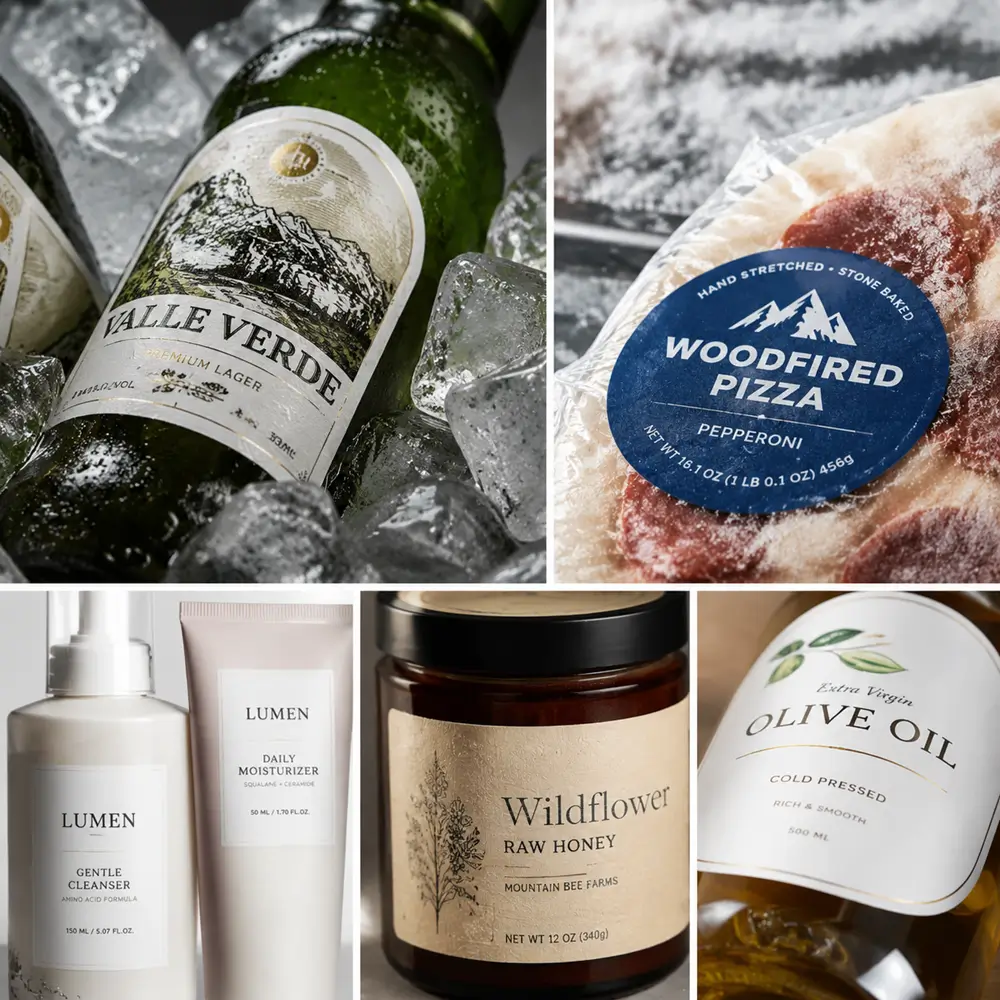 product labels by features