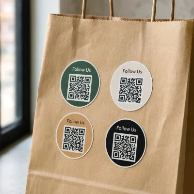 custom qr code stickers