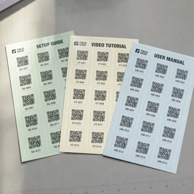 qr code sheet labels