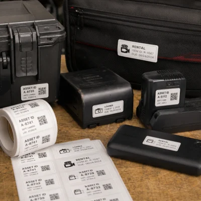 removable white bopp labels for power tools