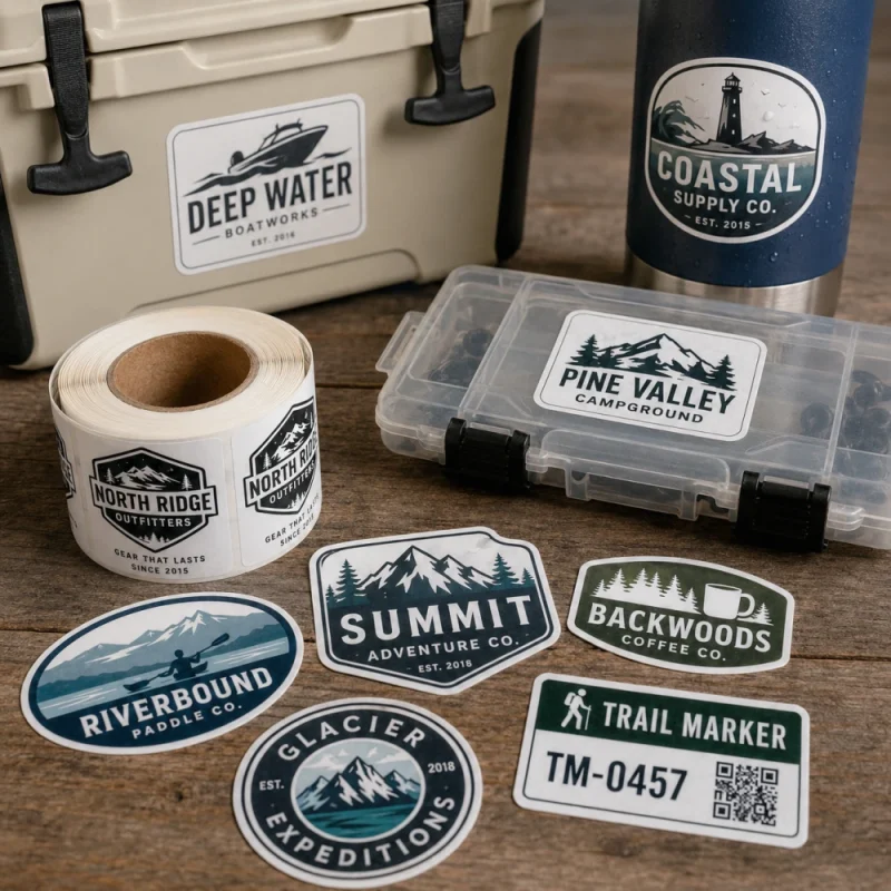 White Vinyl Labels