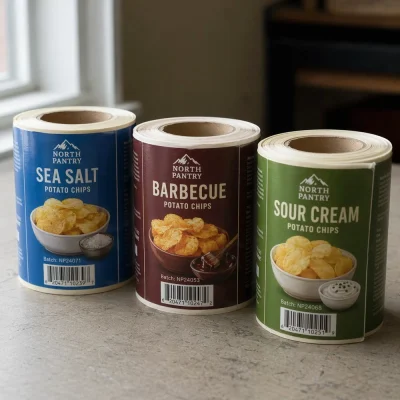 custom roll snack labels