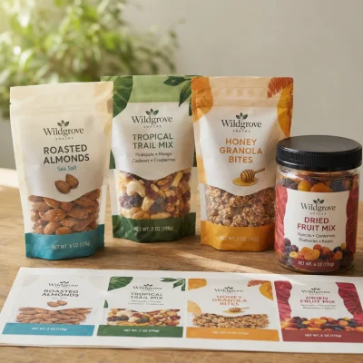 custom snack labels