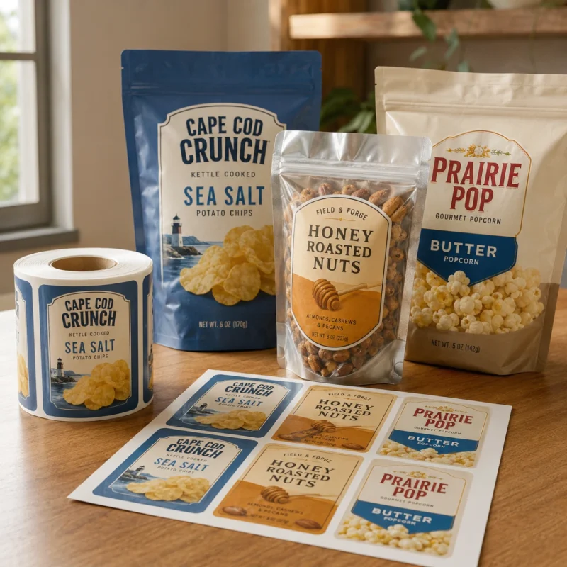 Snack Packaging Labels