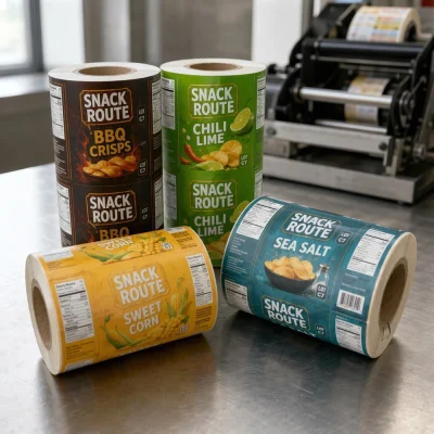 custom snack roll labels