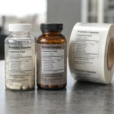 roll custom supplement label