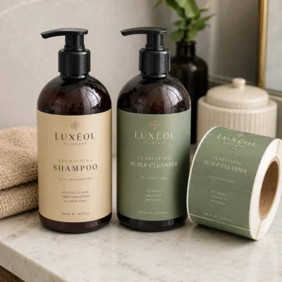 waterproof labels for shampoo