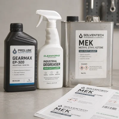 white pet labels for chemical