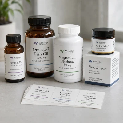 white pet labels for nutritional supplements