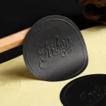 black texture paper for labels and stickers