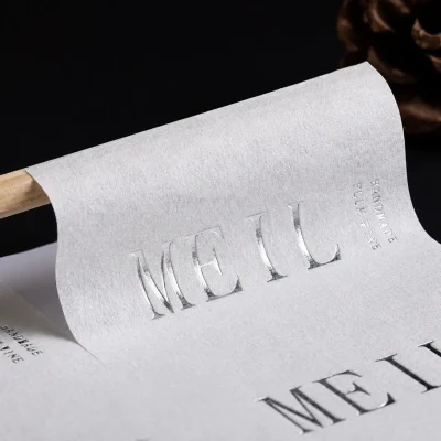 semi translucent white textured paper for labels and stickers